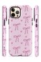 iPhone 12 Pro Vorian Double Layer Candy Pink Ribbon Toss Case - 3