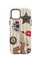 iPhone 12 Vorian Magsafe Double Layer Retro Leopard Collage Case - 4
