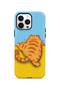 iPhone 14 Pro Max Vorian Magsafe Double Layer Sleepy Orange Cat Case