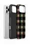 iPhone 17 Pro Max Vorian Double Layer Heart Vintage Plaid Case - 2