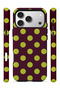 iPhone 17 Pro Vorian Double Layer Burgundy Lemon Polka Dot Case - 3