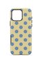 iPhone 16 Pro Vorian Double Layer Cream Blue Polka Dot Case - 4