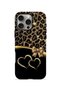 iPhone 16 Pro Max Vorian Double Layer Gold Heart Leopard Case