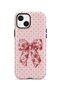iPhone 14 Plus Vorian Magsafe Double Layer Vintage Rose Bow Dot Case