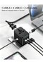 محول طاقة عالمي للسفر، 4 منافذ USB-C و 1 منفذ USB-A، محول عالمي بقدرة 2500 واط - 3