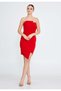 Ruby Elegance Strapless Mini