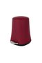 Rubber Coated Pedal Bin with Soft Close Lid and Removable Inner Bucket Dustbin for Kitchen 5L Red