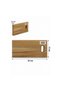Glb-Stl41414 Scalloped Wooden Cutting Board 17X37 - 2