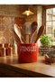 Bubble Countertop Upright Spoon Holder Organizer Concrete Red Color - 3