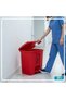 Plastic Waste Bin Dustbin for Kitchen 20L Red - 4