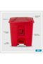 Plastic Waste Bin Dustbin for Kitchen 20L Red - 2