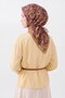 Soft Scarf Mini Floral Dark Rose - 3