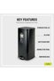 Stella Color Coated Steel Step Bin with Slow Close Lid Dustbin for Kitchen 30L Black - 2