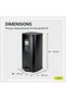 Stella Color Coated Steel Step Bin with Slow Close Lid Dustbin for Kitchen 20L Black - 3