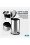 Stainless Steel Pedal Waste Bin Trash Can with Lid for Kitchen 40L Silver - 4