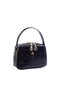 Nas Bag Women's Mini Handbag and Crossbody Bag Black Krsk Patent Leather (Width:20 Length:15) Ard44925