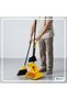 Upright Broom and Dustpan Set Dust Pan for Home Yellow - 4