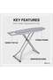 Steel Ironing Board Model 217 Iron Table for Home 33x110cm Blue - 2