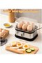 DX3443 Square Electric Egg Cooker, 200W, Stainless Steel - 2