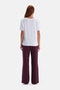 Plum-Black Double Cotton Pants Set - 2