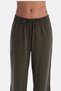 Brown-Dark Green Double Cotton Trousers Set - 5
