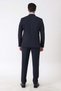 Slim Fit Flexible 97% Wool Plain Navy Blue Suit Tk 957 - 7