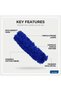 Acrylic Sleeve for Hand Duster Yarn Dusting Tool 40cm Blue - 2