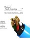 Short iPhone Charging Cable 7.9in Portable Fashion Bracelet Charger Personality Punk Braided Leather Wrist Data Transfer Cord for iOS ipad - 3