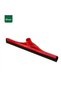 Plastic Floor Wiper with Black Single Foam Rubber and Brush 40cm 41 x 2 x 4 cm Red - 2