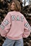 Women's Oversize Sweatshirt Empathy 3D Printed Pink – Crew Neck, 3 Thread Raster Fleece - 7