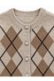 Sally Baklava Patterned Buttoned Knitwear Cardigan Women's Beige - 6