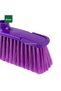 Soft Brush Rubber End Indoor Sweeping Broom for Home 28x3cm Purple - 2
