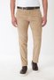 Comfort Fit Side Pocketed Dikine Ribbed Flexible Beige Velvet Trousers P 1235