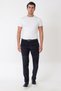 Comfort Fit Side Pocketed Dikine Ribbed Flexible Navy Blue Velvet Trousers P 1235 - 2