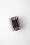 Genuine Leather Large Internal Volume Snap Fastener Women's Wallet Lilac - 65281 - 3