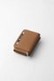 Genuine Leather Large Internal Volume Snap Fastener Women's Wallet Brown - 65281 - 5