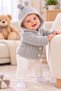 0-6 Months Baby Boy Baby Girl Knitted Hooded Cardigan – Knitwear Baby Coat with Pompom Detail - 3