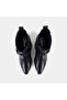 Women's Black Vintage Buckle Heeled Leather Western Boots - 6