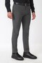 Slim Fit Side Pocket Stretchy Wool Anthracite Trousers P 1232 - 8