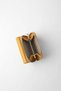 Genuine Leather Large Internal Volume Snap Fastener Women's Wallet Mustard - 65281 - 3