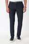 Comfort Fit Honeycomb Woven Stretch Cotton Navy Blue Trousers P 1230 - 3