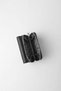 Genuine Leather Large Internal Volume Snap Fastener Women's Wallet Black - 65281 - 3