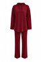 Avelia Pregnant and Maternity Hooded Wide Sleeve Sweatshirt Ribbed Stitched Drawstring Waist Tracksuit Set - 4