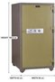 Fire Safe BS-K1600 Heavy Duty Security Safe Locker with Key Lock, Fire Resistant Safe for Home, Office, Bank, Business and Commercial Use - Grey - 3