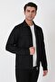 Comfort Fit Side Pocket Zippered Black Coat Mt 185 - 5