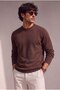 Classic Wool-Blend Crew Neck Men's Knitwear Sweater - 3