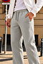 3 Threaded Side Piping, Adjustable Bagg Men's Stone Sweatpants with Stopper on the Legs - 7