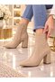Thick-Heeled Zippered Boots - 2