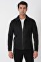 Comfort Fit Men's Collared Black Suede Coat Mt 183 - 3