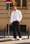 3-Thread Side Piping, Adjustable Cuffs with Stoppers, Bagg Men's Black Sweatpants - 8
